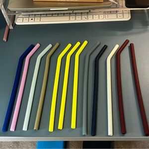 bkr Silicone Straws lot bigs (32oz) and Demi (22oz)